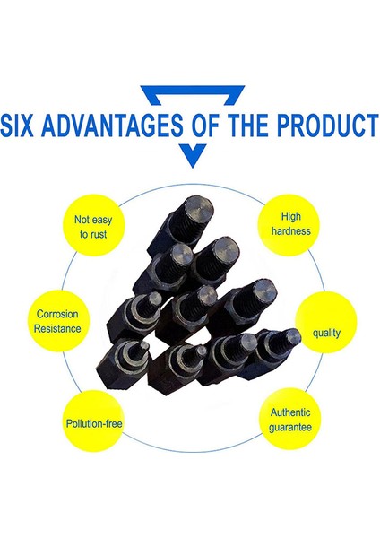 10 Adet 3.2-10.3mm Ağır Hizmet Tipi Altıgen Vida Çıkarıcı Paslı Cıvatalar Için (Yurt Dışından) fırsatları