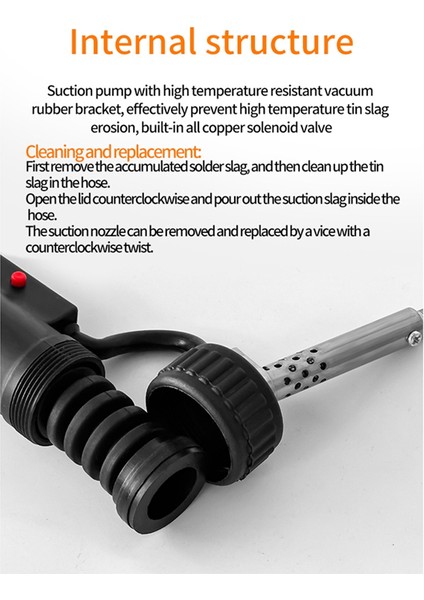 Otomatik Elektrikli Lehim Teneke 30W AC220V Lehim Sökme Emiş Pompası (Yurt Dışından) fiyatları