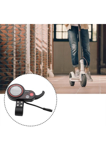 ZQ-100 Kilometre Hızı Ayarlanabilir Elektrikli Scooter Ölçer 6 Pin Ekran (Yurt Dışından) modelleri