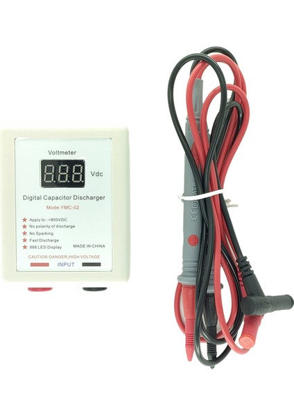 800V Dijital Kapasitör Hızlı Deşarj Cihazı Yüksek Voltaj Deşarj Aracı (Yurt Dışından)