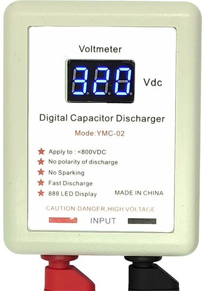 800V Dijital Kapasitör Hızlı Deşarj Cihazı Yüksek Voltaj Deşarj Aracı (Yurt Dışından) indirimleri