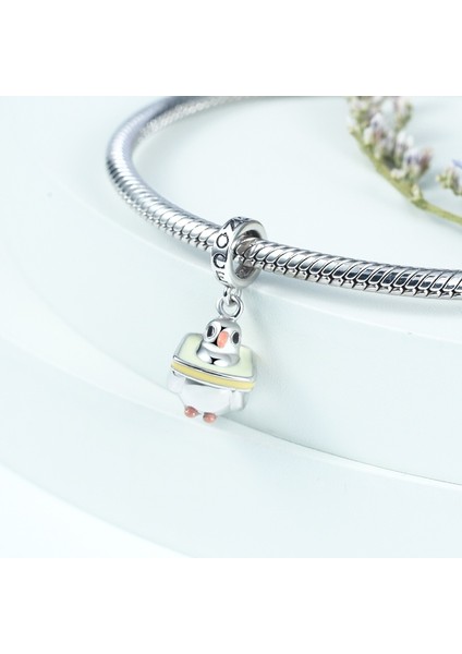 "Ekmeği Seviyorum" Güvercin Charm, 925 Ayar Gümüş modelleri