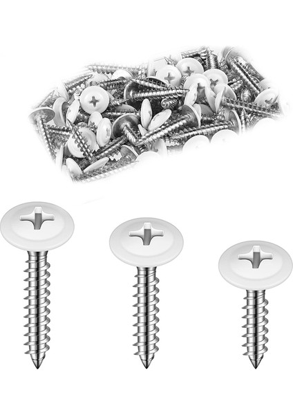 Screw Thread Truss Hızlı Kendinden Kılavuzlu Beyaz Pan Dolap Vidaları (Yurt Dışından)