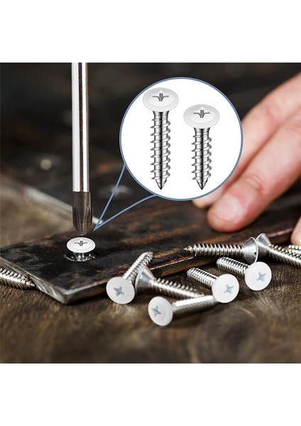 Screw Thread Truss Hızlı Kendinden Kılavuzlu Beyaz Pan Dolap Vidaları (Yurt Dışından) modelleri