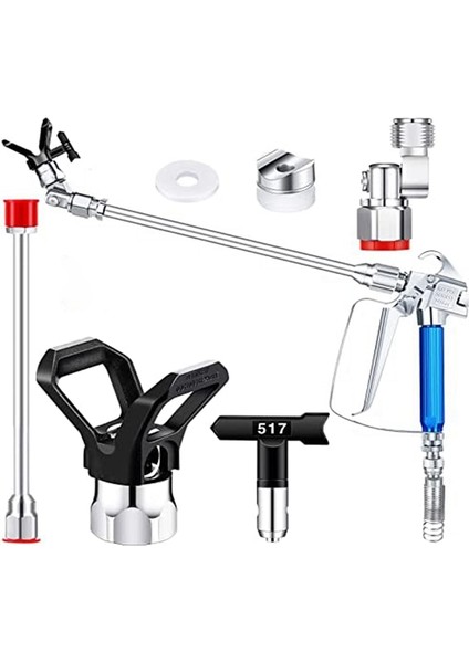 5 Adet Havasız Püskürtme Hortumu Takımı 3600 Psi 517 Uçlu Döner Bağlantı (Yurt Dışından)