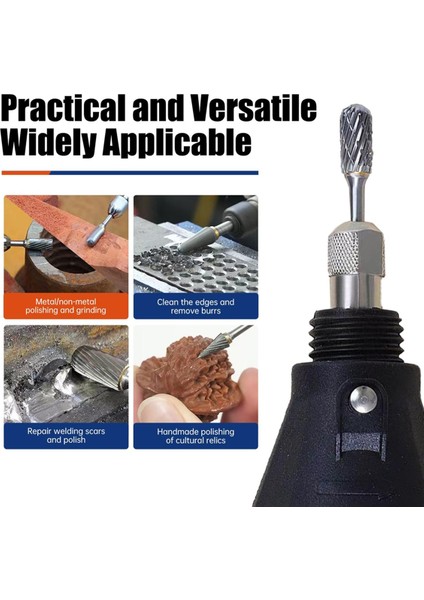 10 Adet Karbür Freze Ucu Seti 1/8 Inç Döner Alet Uçlarıyla Uyumlu (Yurt Dışından) fiyatları