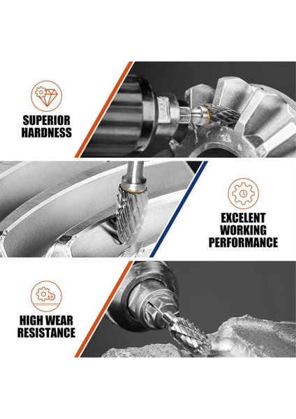 10 Adet Karbür Freze Ucu Seti 1/8 Inç Döner Alet Uçlarıyla Uyumlu (Yurt Dışından) modelleri