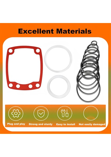 Çivi Çakma Makinesi Yeniden Yapım Seti 402707 Conta Kapağı 402725 Silindir Contası ile Uyumlu (Yurt Dışından) fırsatları
