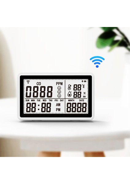 Tuya Wifi Co Ölçer Sıcaklık ve Nem Test Cihazı Hava Kalitesi Monitörü (Yurt Dışından)