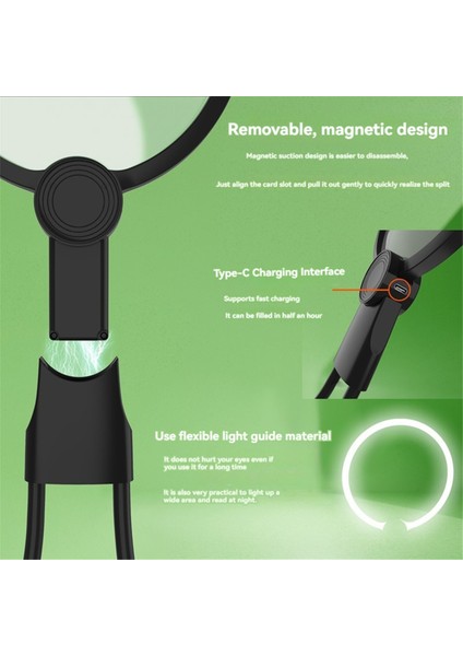 Taşınabilir Boyun Esnek Büyüteç 24 LED Işıklı (Yurt Dışından) fırsatları