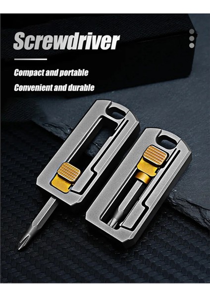 Titanyum Alaşımlı Çok Işlevli Açık Hava Edc Aletleri Saplı Tornavida (Yurt Dışından) fiyatları