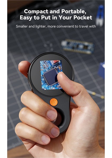 500X Video Madeni Para Mikroskobu 8 Led'li Büyüteçli Siyah (Yurt Dışından) fiyatları