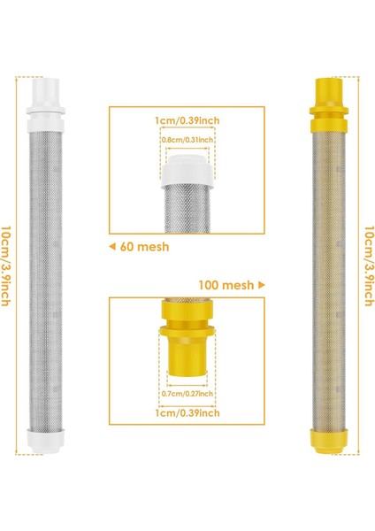 20 Adet Havasız Sprey Tabancası Filtresi, Havasız Alet Filtresi Seti (Yurt Dışından) fiyatları