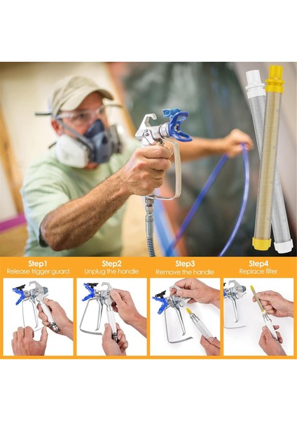 20 Adet Havasız Sprey Tabancası Filtresi, Havasız Alet Filtresi Seti (Yurt Dışından) modelleri