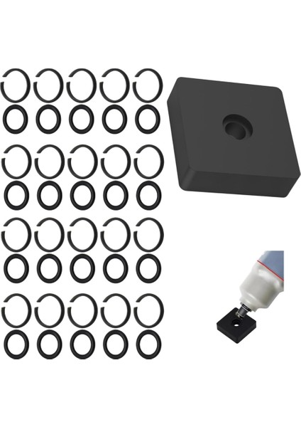 3/8 Inç Darbe Tutma Halkası Klipsi O-Ringli Darbe Sürtünme Halkası (Yurt Dışından)