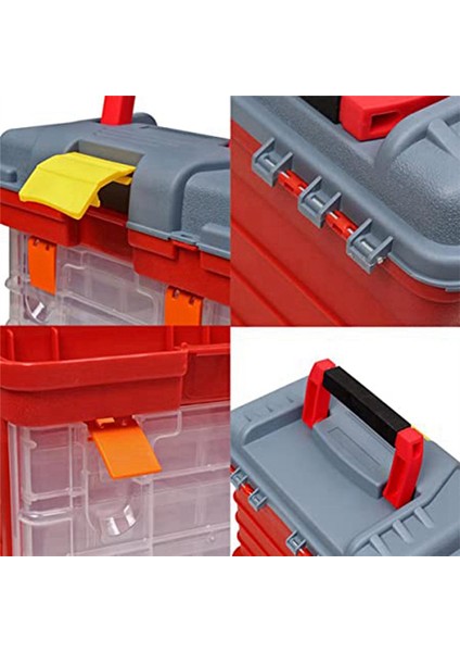 4 Katmanlı ve 72 Bölmeli Çıkarılabilir Alet Kutusu Vidaları Yerleştirebilir (Yurt Dışından) indirimleri