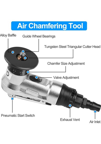 2'si 1 Arada Mini Hava Pah Kırma Aleti, 5 Ayarlı Pnömatik Pah Kırma (Yurt Dışından) fiyatları