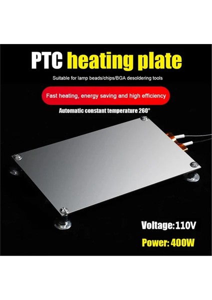 400W Ptc Isıtma Plakası Çip Bga Lehim Topu Yıkım Aletleri, 220V (Yurt Dışından) fiyatları