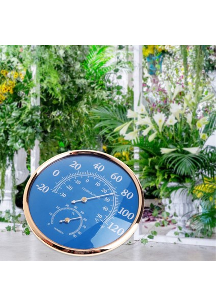 Yuvarlak Termometre Higrometre Yüksek Kürlülük Ölçer Ölçer Mavi Ev Için (Yurt Dışından) fiyatları