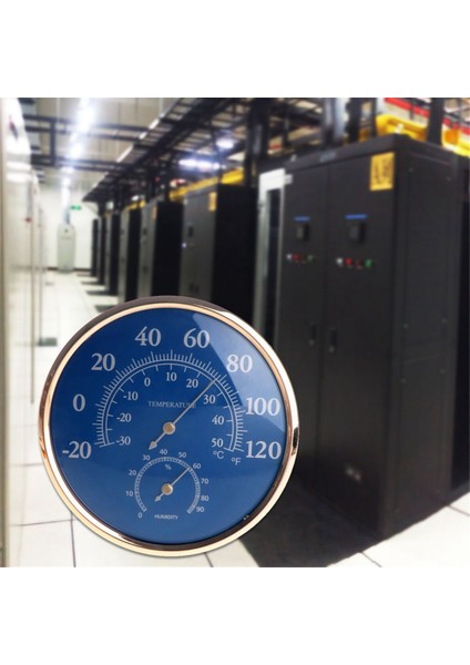 Yuvarlak Termometre Higrometre Yüksek Kürlülük Ölçer Ölçer Mavi Ev Için (Yurt Dışından) indirimleri