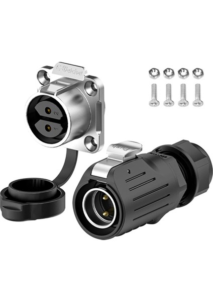 Endüstriyel Konnektör IP68 Hızlı Takmalı Dairesel Konnektör (2 Pin) (Yurt Dışından)