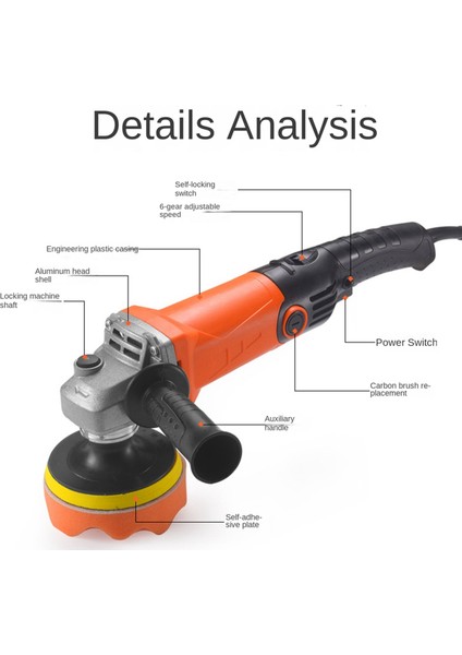 Elektrikli Araba Cilalama Makinesi Ray Zımparalama Cilalama Makinesi Eu Fişi (Yurt Dışından) modelleri