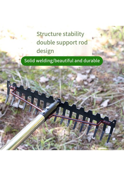 Yaylı Tırmık Ağır Hizmet Tipi Bahçe Tırmığı 17 Çelik Diş Metal Tırmık Aleti (Yurt Dışından) fiyatları