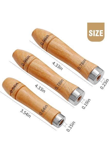 15 Adet Ahşap Dosya Yuvarlak Delik Küçük Ahşap Saplı (4mm+5mm+6mm) (Yurt Dışından) fiyatları