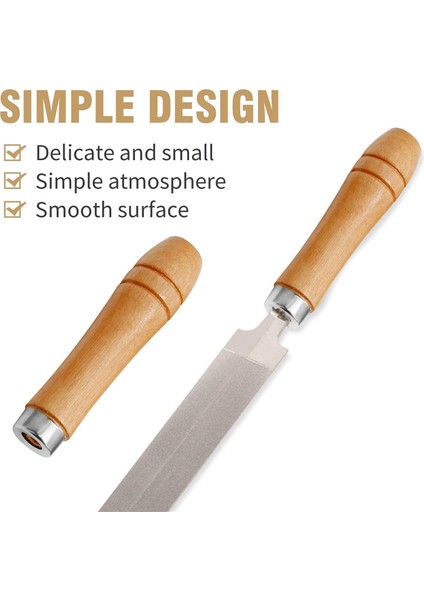 15 Adet Ahşap Dosya Yuvarlak Delik Küçük Ahşap Saplı (4mm+5mm+6mm) (Yurt Dışından) fırsatları