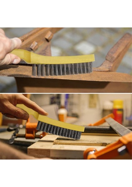 Tel Çizik Fırçası 8 Set, Saplı Paslanmaz Çelik 11 Inç (Yurt Dışından) fırsatları