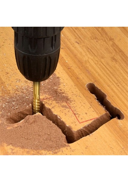 6.5mm Titanyum Kaplamalı Matkap Ucu Spiral Dişli Testere Matkap Ucu (Yurt Dışından)
