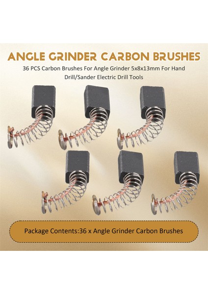 36 Adet Açı Taşlama Makinesi Için Karbon Fırçalar 5X8X13MM El Matkabı Için (Yurt Dışından) fırsatları