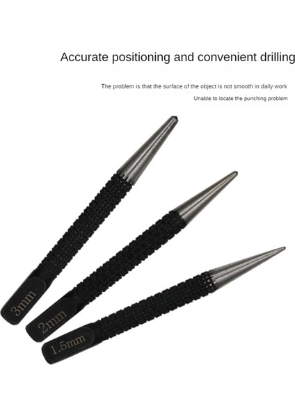 3pc Merkez Zımba Konumlandırma Zımba Delme Sabitleyici 1,5 mm / 2 mm / 3 mm (Yurt Dışından) fırsatları