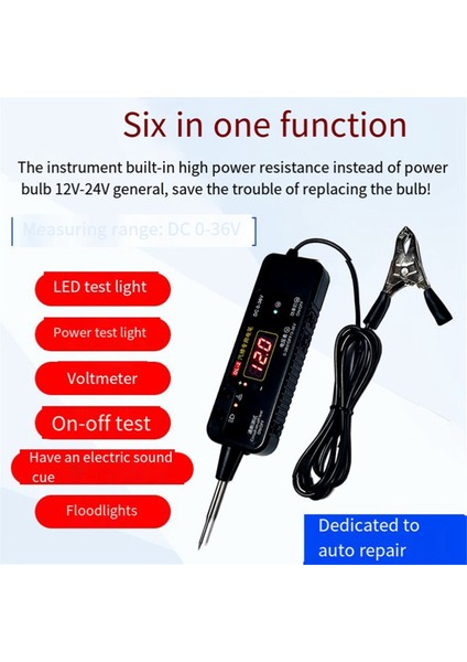 Dc 0-36V Araç Nabız Sensörü Sinyal LED Işık Test Kalemi Probu (Yurt Dışından) fiyatları