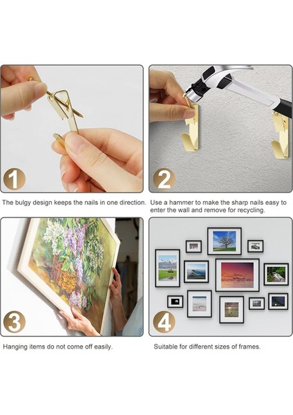 Sert Duvarlar Için 372 Parça Resim Askısı, Kancalı Resim Askısı Seti (Yurt Dışından) fırsatları