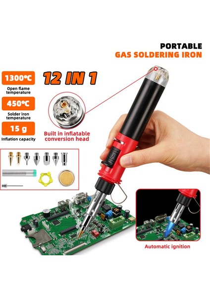 Kablosuz Gazlı Lehimleme Demiri Isı Alev Kontrol Kaynak Aleti,d (Yurt Dışından) fiyatları