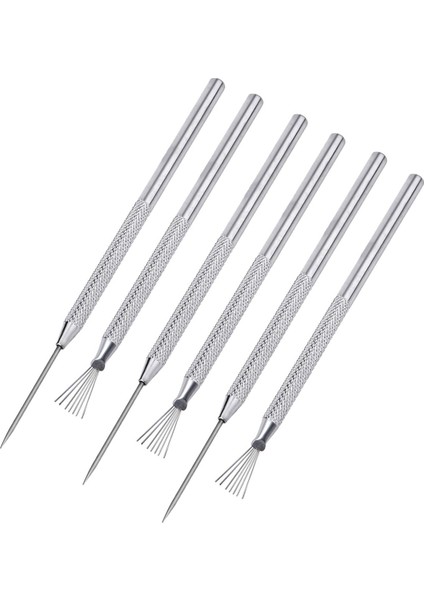 6 Adet Kil Heykel Seramik Detay Araçları Tel Doku Araçları (Yurt Dışından)