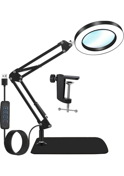 Işıklı ve Standlı 10X Büyüteç, LED Masa Büyüteci (Yurt Dışından) fiyatları