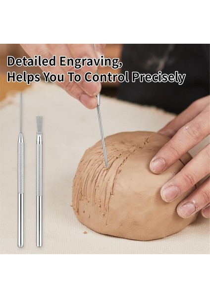 6 Adet Kil Heykel Seramik Detay Araçları Tel Doku Araçları (Yurt Dışından) modelleri