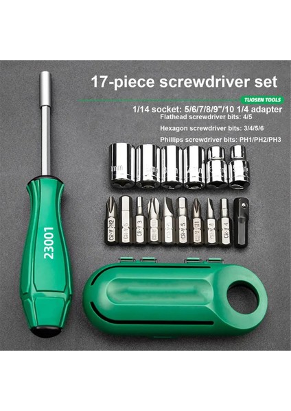 Taşınabilir Tornavida Seti Günlük Onarım Için Tornavida Somun Sürücüsü (Yurt Dışından) fırsatları