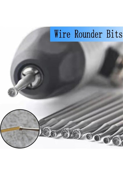 6 Adet 1.2mm Yuvarlak Bardak Freze - 3/32 Inç Saplı Tel Yuvarlatma Uçları (Yurt Dışından) fiyatları