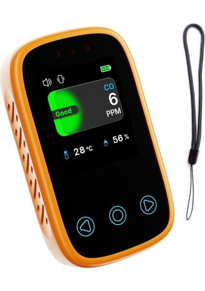 Seyahat Karbon Monoksit Dedektörü Mini Kamp Çadırı Alarmı, Turuncu (Yurt Dışından)
