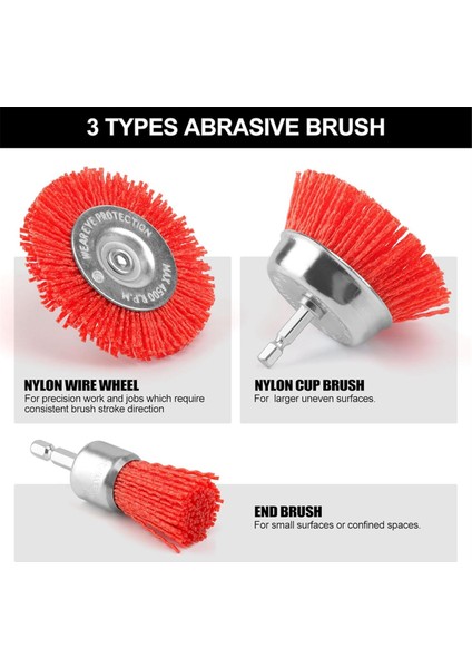 9 Paket Naylon Filament Aşındırıcı Fırça Seti Aşındırıcı Naylon Fırçalar (Yurt Dışından) fırsatları