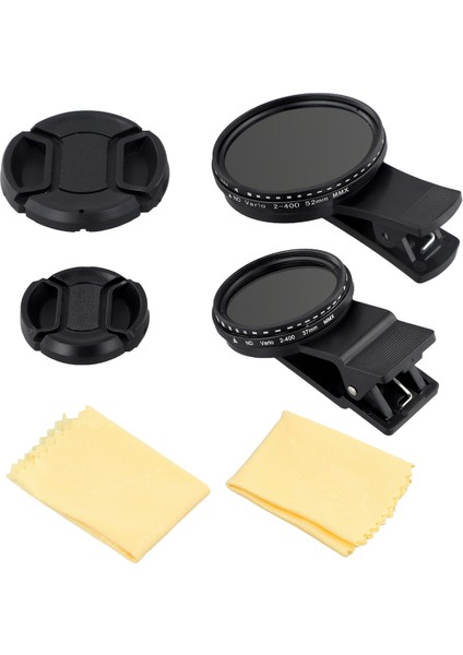 37MM 52MM Telefon Lens Filtresi Akıllı Telefon Için Klipsli Değişken Filtre (Yurt Dışından)