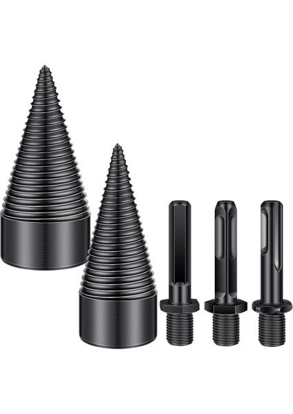 5 Adet Yakacak Odun Kütük Ayırıcı Matkap Ucu, Vida Konileri Yakacak Odun Ayırıcı (Yurt Dışından)