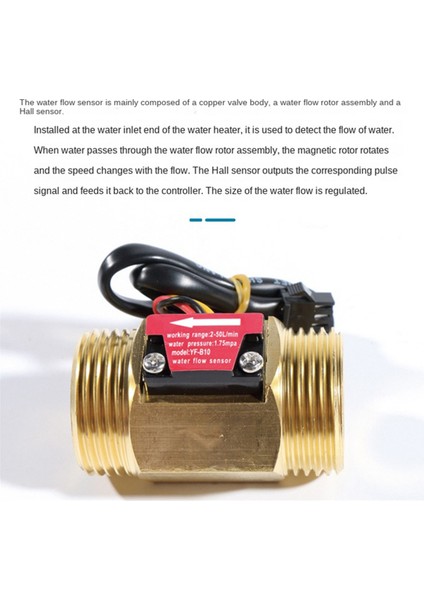 Su Akış Sensörü Hall Akış Ölçer 1 Inç Harici Tel Bakır (Yurt Dışından) modelleri