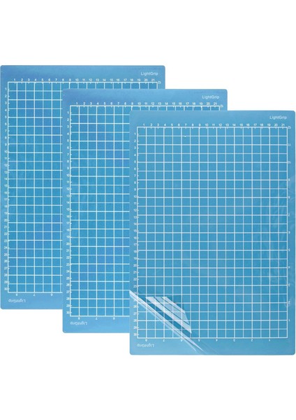 (Güçlü Tutuş), 3 Adet Yapışkanlı Kesme Matı (Mavi) (Yurt Dışından)