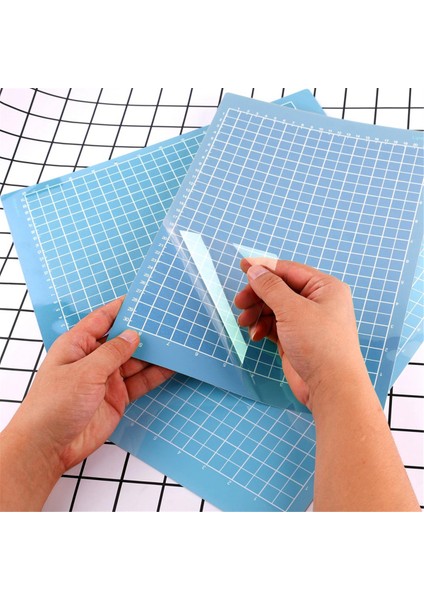 (Güçlü Tutuş), 3 Adet Yapışkanlı Kesme Matı (Mavi) (Yurt Dışından) fırsatları