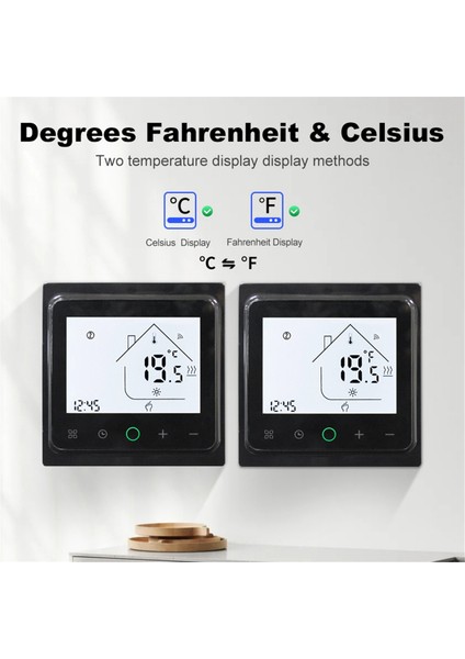 16A Tuya Akıllı Wifi Termostat Su Elektrikli Sıcak Alexa Siyah (Yurt Dışından) fiyatları