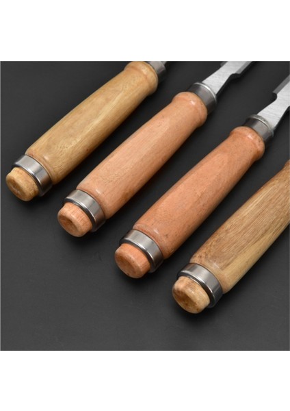 4 Parça Kapaklı Ahşap Keski Seti, Kayın Yüksek Etkili Sap (Yurt Dışından) indirimleri